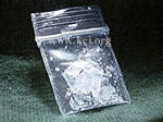 Individual bag of Crystal Meth in rock form